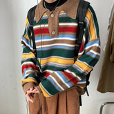 Cozy Up Pullover mit gestreiftem Kragen